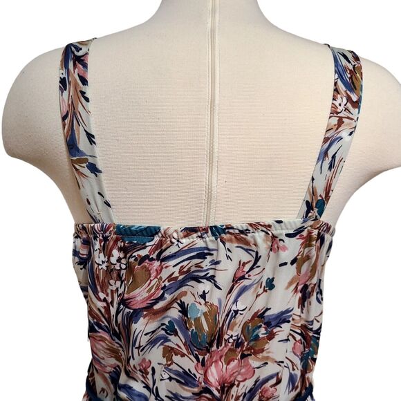 Vintage 60s 70's Ladies Sundress Sz 12 Made in USA Sleeveless Adjustable Straps - Picture 7 of 16